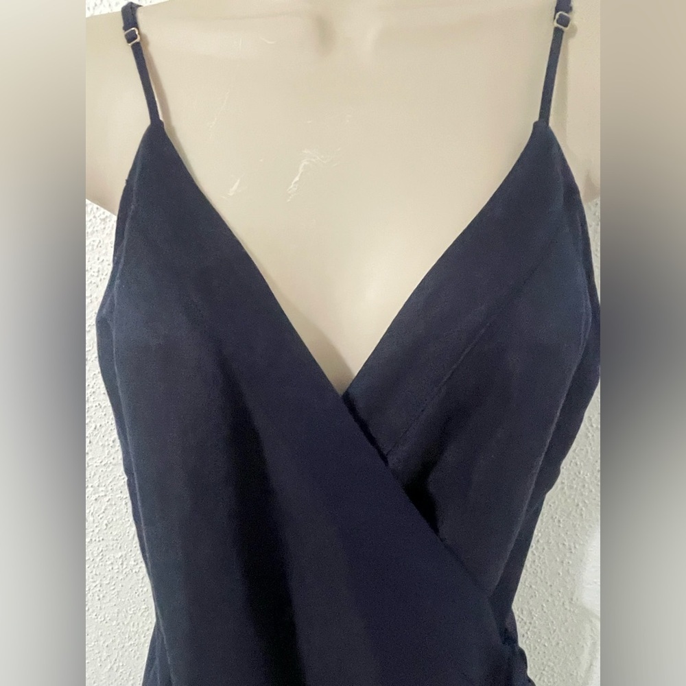 Cuyana Navy Blue Slip Wrap Dress - Picture 13 of 15